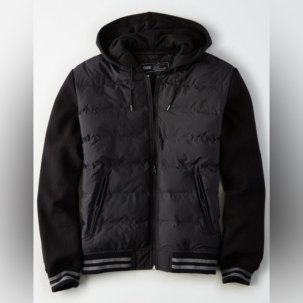 American Eagle Outfitters Men Active Varsity Puffer Jacket Size XS NWOT